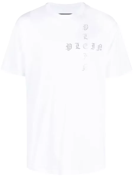 Tricou Philipp Plein scurt alb