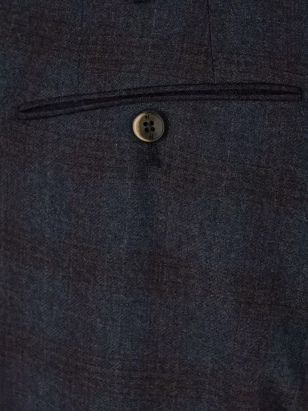 Pantaloni Pt Torino în carouri albastru