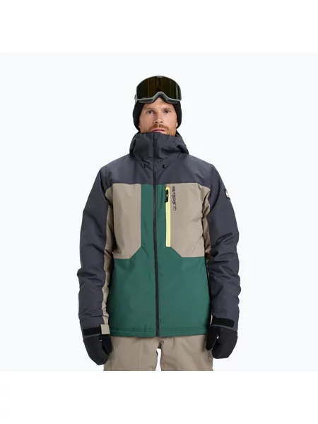 Geacă de snowboard pentru bărbați Quiksilver Dawson trekking green verde