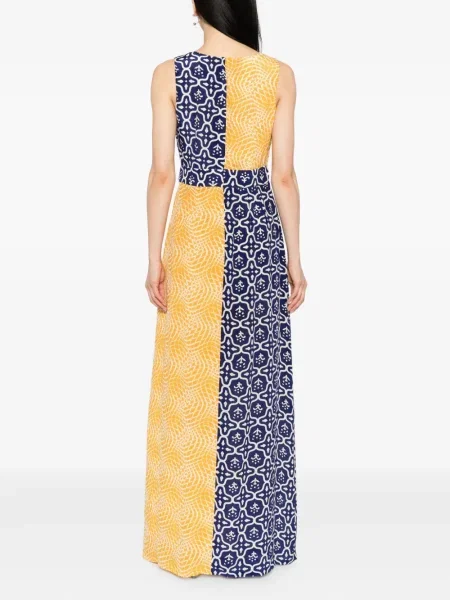 Rochie Blaklace cu imagine cu imprimeu geometric de costum galben