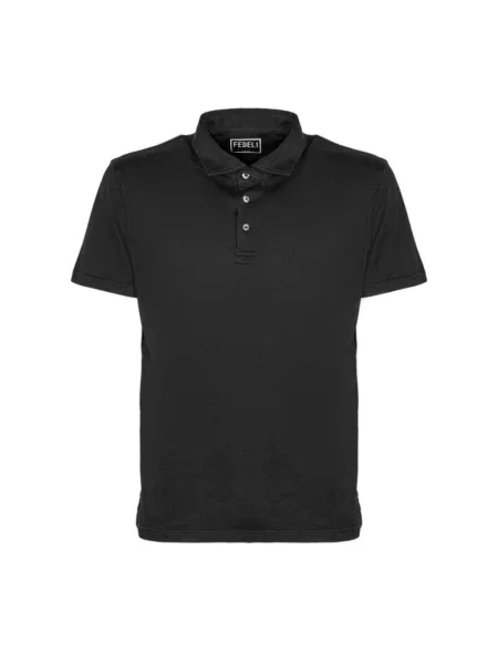 Koszulka polo Fedeli czarna