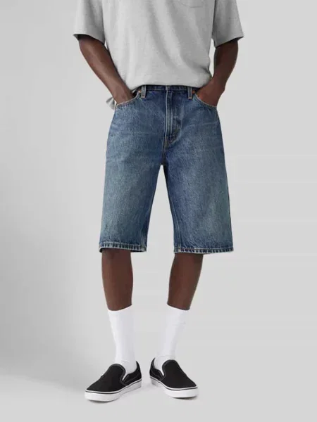 Szorty bermudy z 5 kieszeni Levi's niebieskie