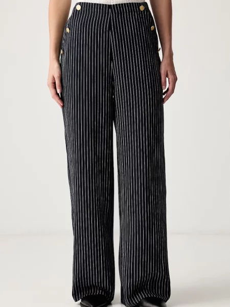 Tommy Hilfiger pantaloni straight pentru femei cu lyocell
