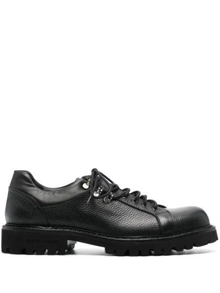 Sneakerși Casadei cu șireturi din piele negru