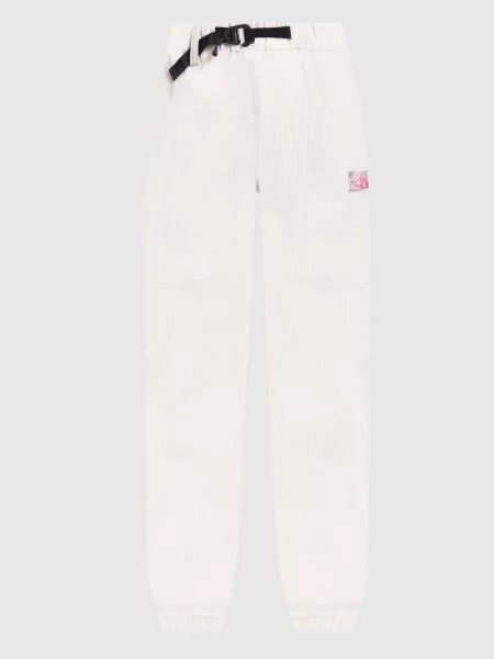 Вельветові джогери з логотипом Moncler Grenoble бежеві