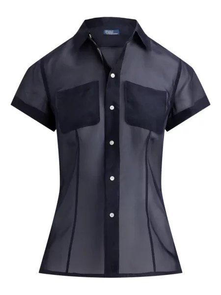 Vunena majica Polo Ralph Lauren s okruglim izrezom iznad koljena narančasta