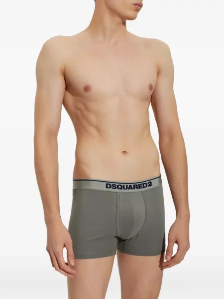 Boxeri Dsquared2 cu autograf gri