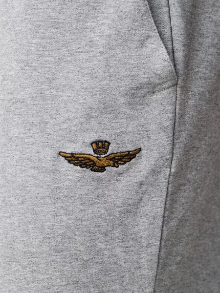 Aeronautica Militare melegítő szett férfi elasztánnal szürke