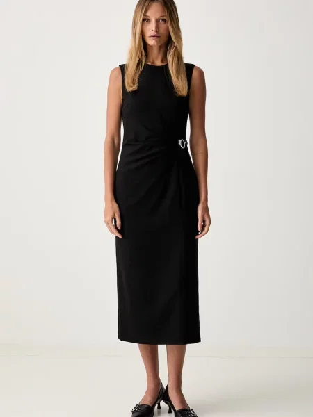 HUGO Rochie cocktail Klinda negru