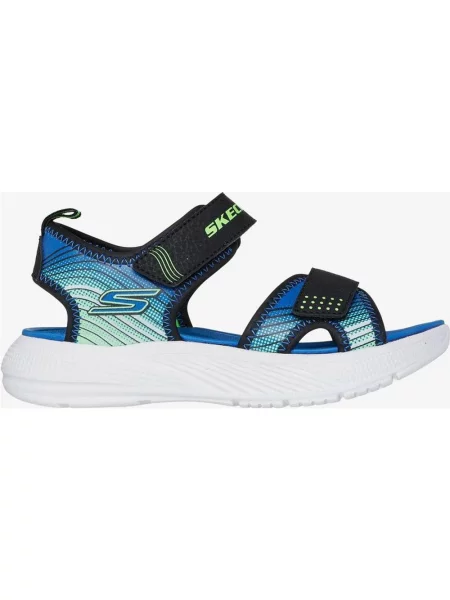 Sandały skechers microspec-splash zielone 27 niebieskie