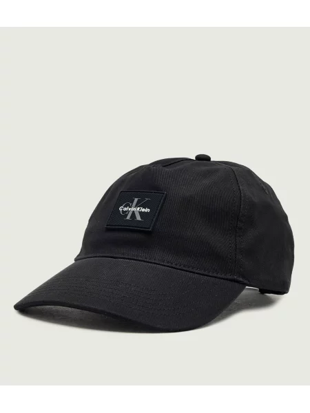 Calvin Klein Baseball sapka Monologo Rubber Patch Bb Cap fekete