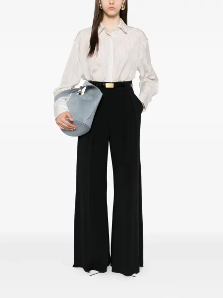 Pantaloni Max Mara plisate negru
