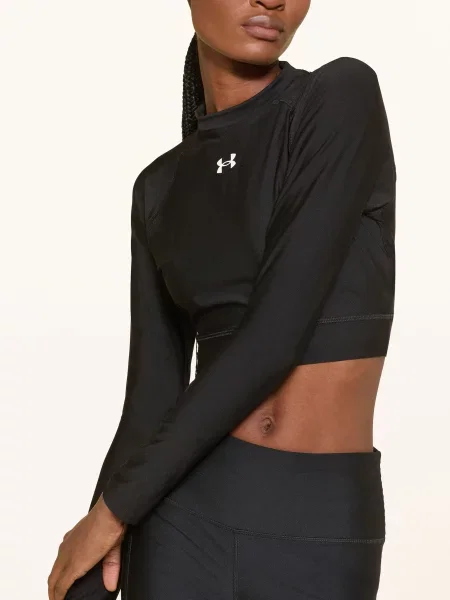 Under Armour Krátké Tričko S Dlouhým Rukávem Ua Heatgear® černá