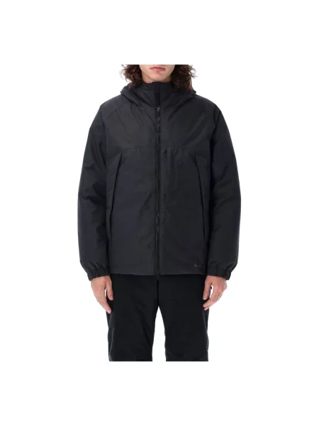 Kurtka puchowa Snow Peak z wysokim kołnierzem czarna
