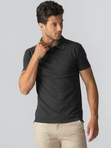 TEESHOPPEN Cămașă Muscle Polo închis gri