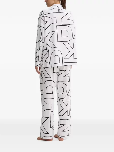 Pijamale Dkny cu imagine alb