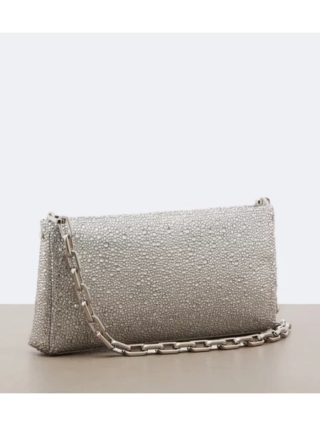 Geantă plic Christian Louboutin din satin