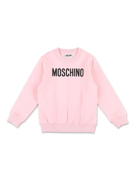 Bluza polarowa dziecięca Moschino różowa