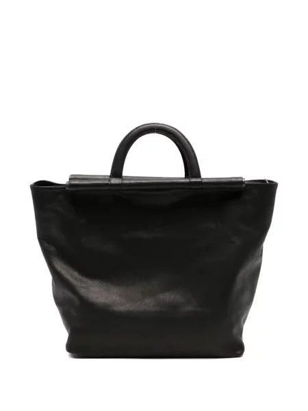 Geantă shopper Yohji Yamamoto din piele negru