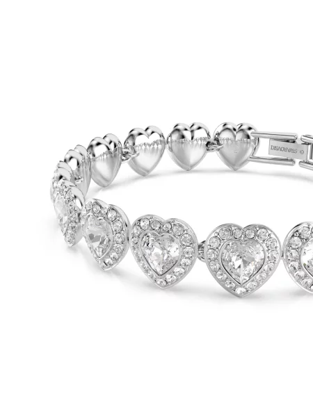 Bransoletka Swarovski do tenisa szara