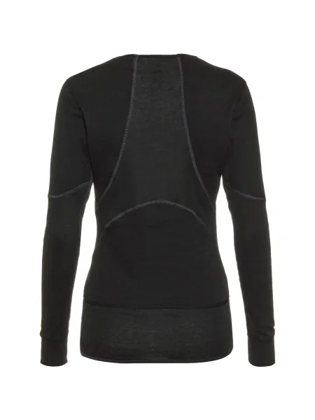 Dámske termoaktívne tričko s dlhým rukávom Active X-Warm Bl Top Crew Neck black čierna