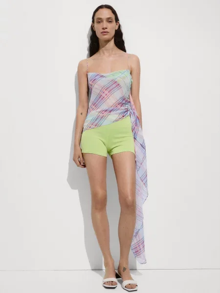 Топ MANGO Nispero блакитний