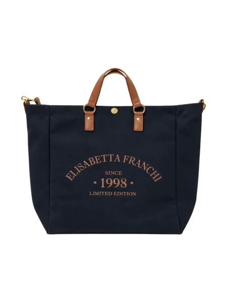 Torebka Elisabetta Franchi skórzana czarna