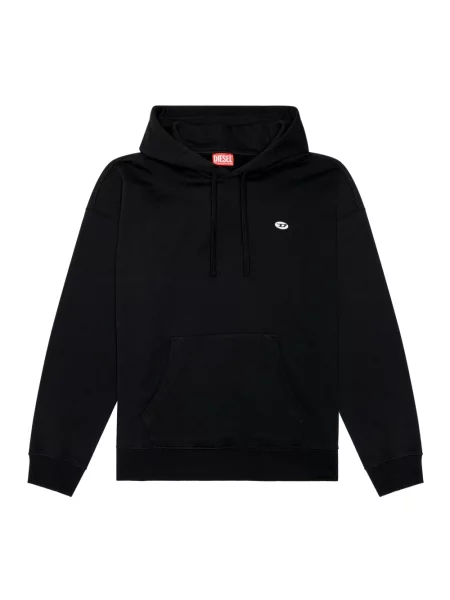 Bluza z kapturem Diesel z kapturem czarna