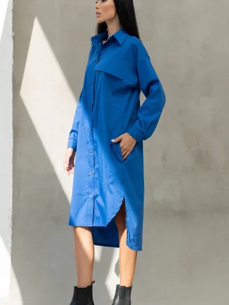 Сукня міді RiMari текстиль синій