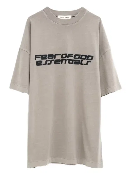 Tricou Fear Of God Essentials cu imagine gri