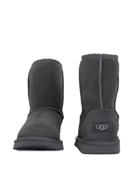 Botine Ugg din piele gri