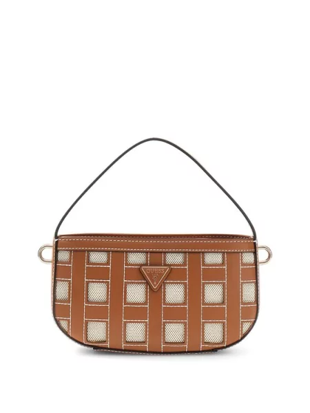 Дамска чанта Guess Frankie Mini кафяв