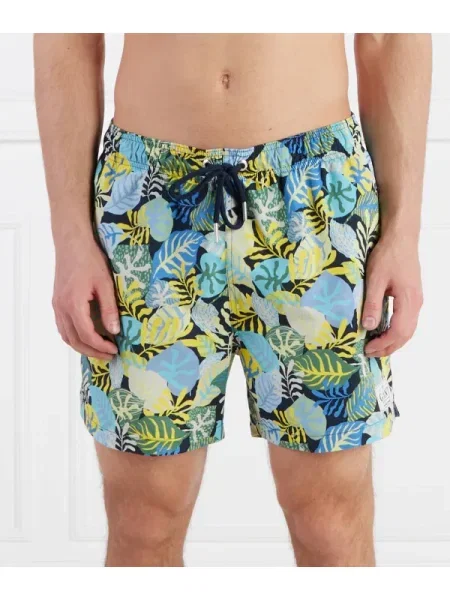 Chiloți Gant cu imagine cu imprimeu tropical verde