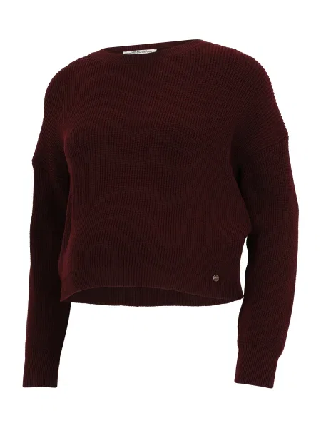 Pulover burgundy roșu