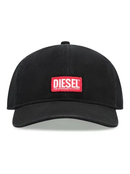 Czapka z daszkiem Diesel czarna