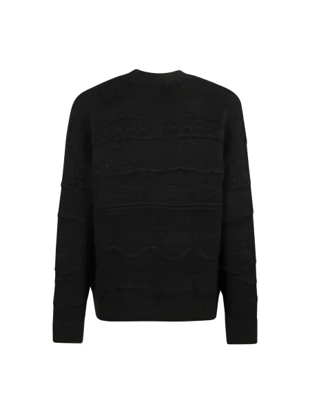 Sweter Laneus z nadrukiem czarny