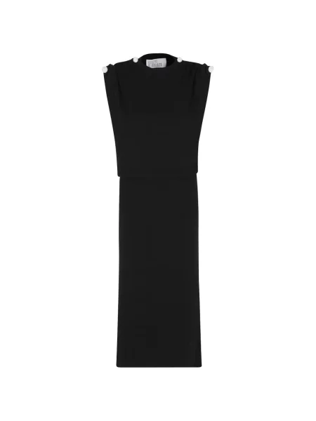 Rochie midi Giuseppe Di Morabito fără mâneci negru