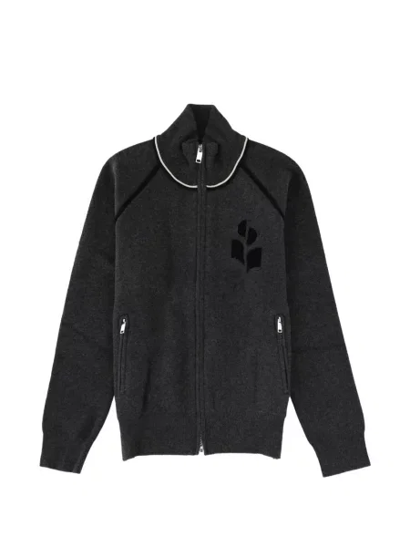 Cardigan Marant Etoile cu autograf gri