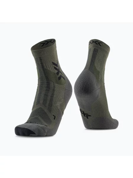 Шкарпетки X-Socks Hike Discover Ankle dark sage/black чорні