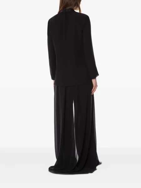 Pantaloni Alberta Ferretti transparente negru