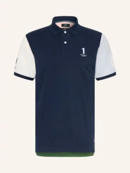 Hackett London Koszulka Polo Piqué O Klasycznym Kroju blau granatowa