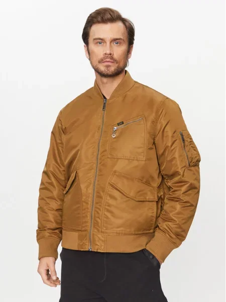 Lee Bunda bomber Béžová hnědá