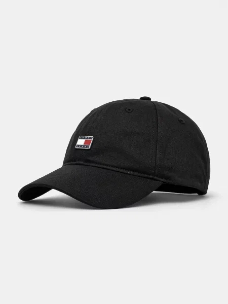 Tommy Jeans καπέλο του μπέιζμπολ μαύρο