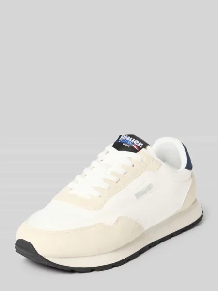 Sneakers z detalem z logo model Falcon' Blauer białe