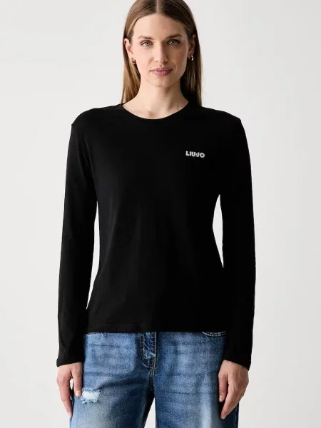 Tricou cu mânecă lungă Liu Jo negru