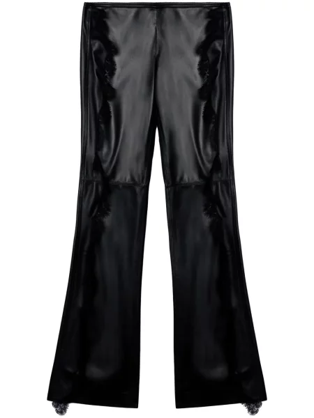 Pantaloni Off-white din piele alb