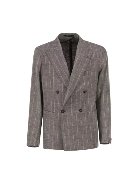 Marynarka Tagliatore w paski szara