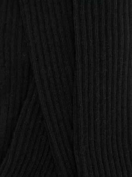 Kašmírové žebrované rukavice Cashmere In Love černé