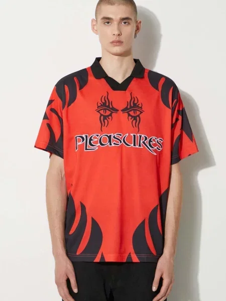 PLEASURES polo Afterlife Soccer Jersey