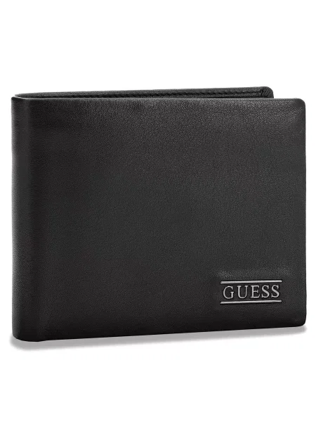 Pénztárca Guess New Boston Billfold W/Coin Pkt fekete
